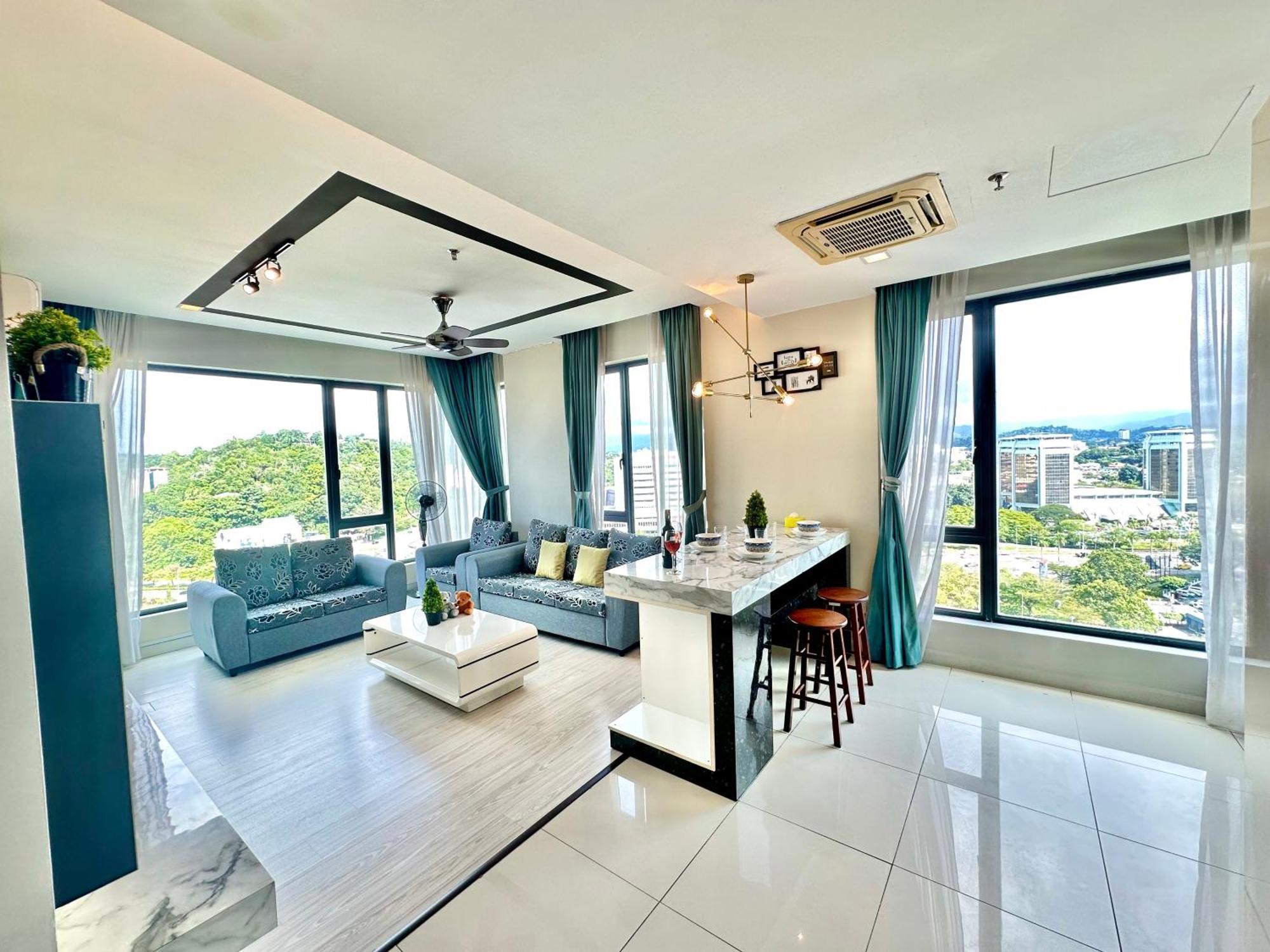 Cozy Living Sky Apartment Кота-Кинабалу Экстерьер фото